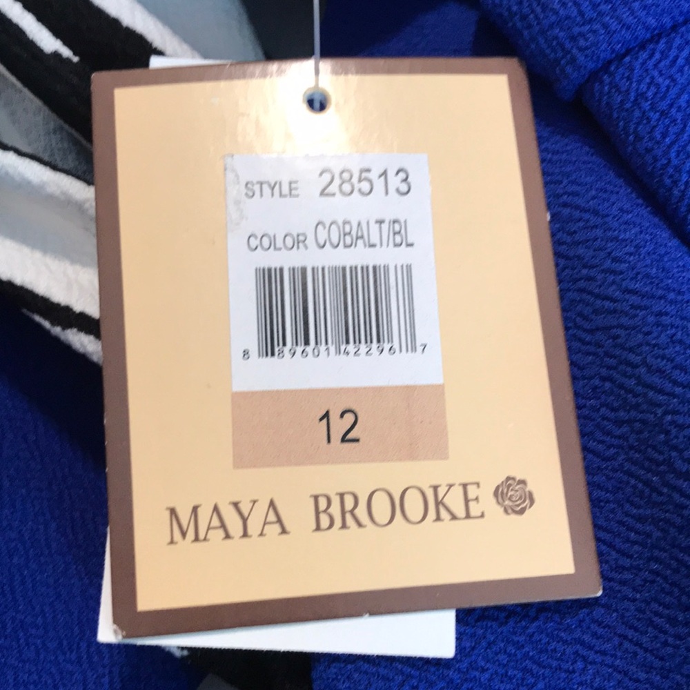 Maya‎ Brooke Womens 12 Bordered Jacket Dress Set - Picture 4 of 10
